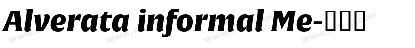 Alverata informal Me字体转换